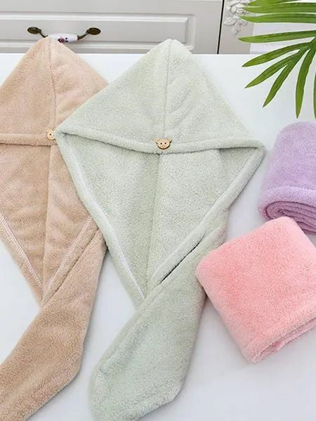 Hair Towel Wrap Quick Dry 100% Cotton