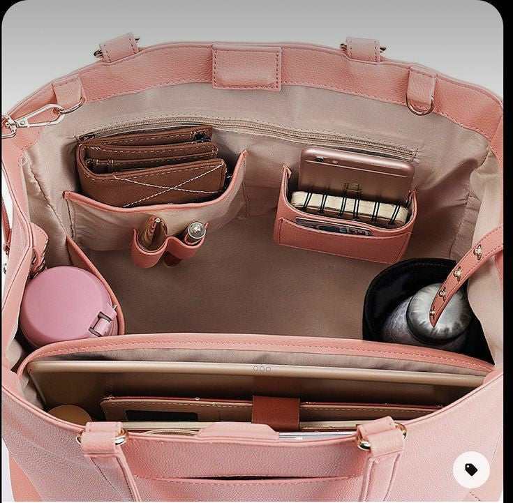 Handbag organiser insert - Felt Purse Organiser Insert with Multiple Compartments
